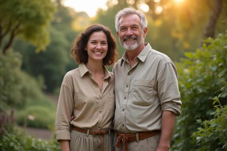 Основатели Uguisu-ya в окружении природы